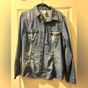 Jean shirt button up
